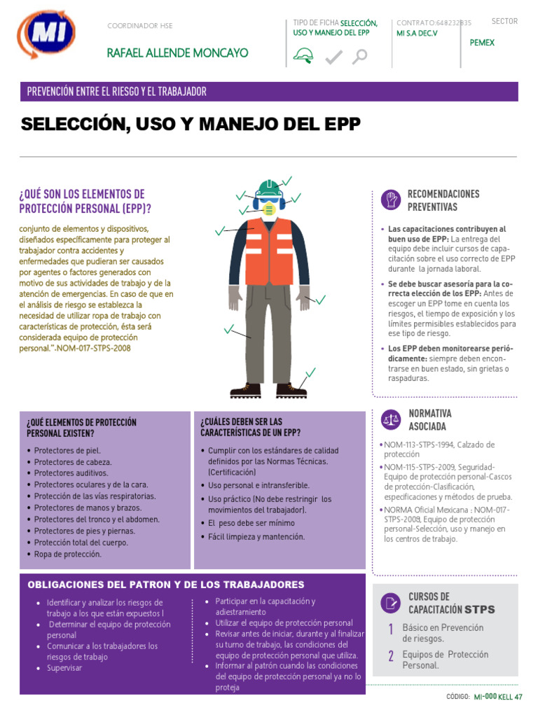 Elementos Proteccion Personal Pdf
