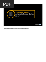 Accounting Basics-Automatic Journal Entries