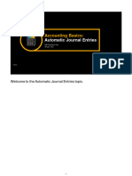 Accounting Basics-Automatic Journal Entries