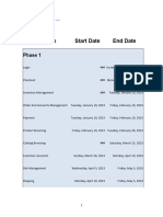 Planning Gantt Chart Excel