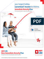 HDFC Life New Immediate Annuity Plan Individual Retail Brochure