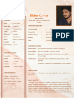 Hindu Marriage Biodata Format in Word