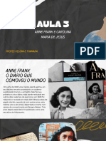 AULA 3 Anne Frank e Quarto de Despejo em PDF