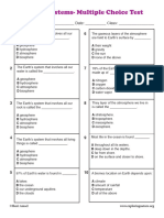 Earths Systems Quiz