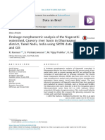 Drainage Morphometric Analysis of The Nagavathi Cowrir District, Tamil Nadu, India Using SRTM Data