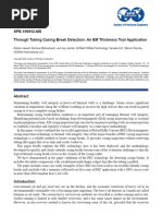 Through Tubing Casing Break Detection An EM Thickness Tool Application