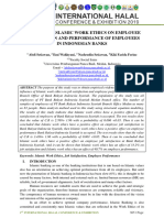 Analysis of Islamic Work Ethics On Employee Satisfaction and Performance of Employees in Indonesian Banks