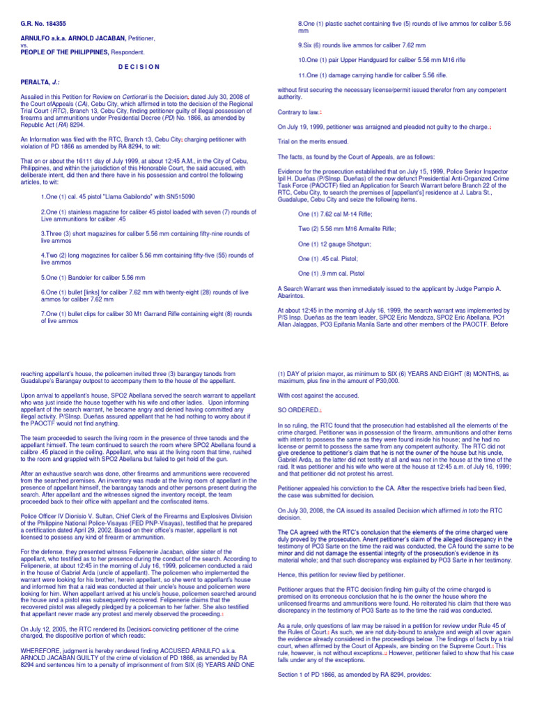 SEARCHES AND SEIZURE Cases | PDF | Question Of Law | Testimony