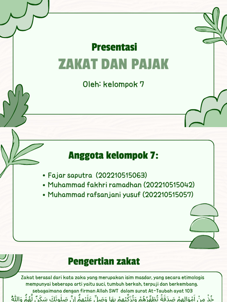 Agama Islam Zakat Dan Pajak Pdf
