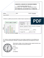 Prova de Matemática