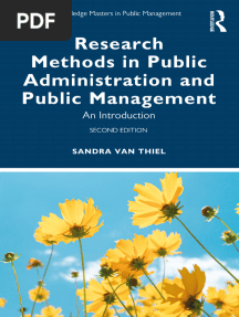Research Methods in Public Administration and Public Management An Introduction by Sandra Van Thiel
