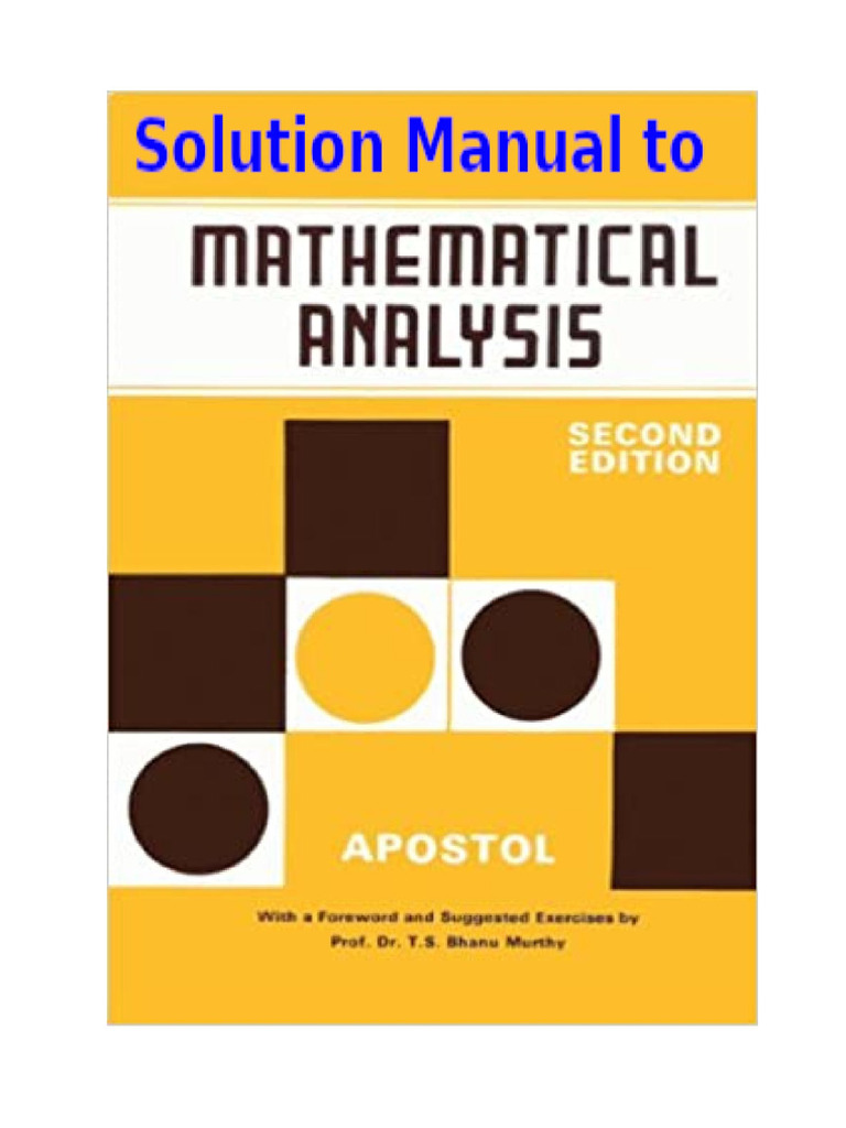 MATHEMATICAL ANALYSIS SECOND EDITION TOM M APOSTOL PDF visual data 4