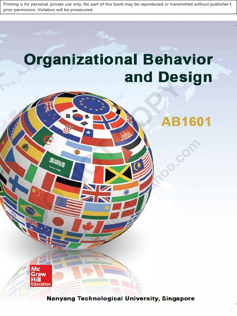 AB1601 Organisational Behaviour | PDF