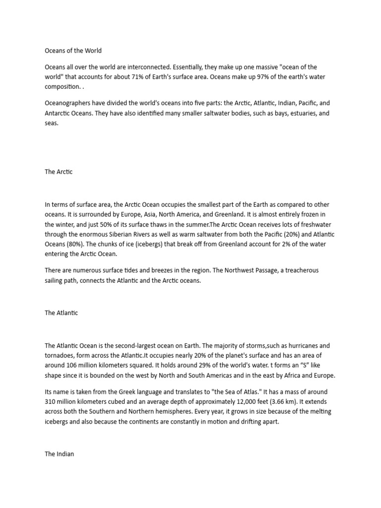 Oceans | PDF | Oceans | Earth