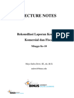 Lecture Notes: Rekonsiliasi Laporan Keuangan Komersial Dan Fiscal