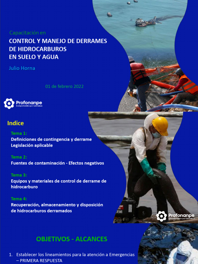 Control de Derrames de Hidrocarburos | PDF | Contaminación | Hidrocarburos