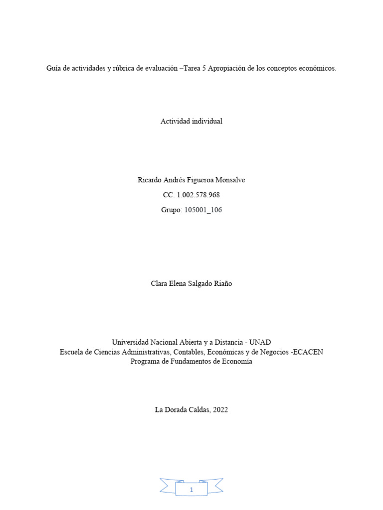 Taller Fundamentos De La Economia Pdf Desempleo Economias