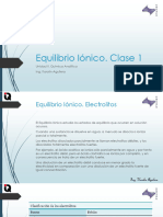 Equilibrio Ionico Clase1