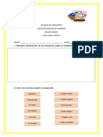 Examen de Geometría 5°