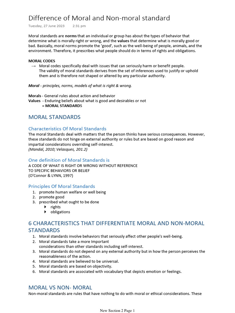 difference-of-moral-and-non-moral-standard-pdf-morality-behavior