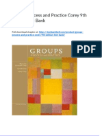 Groups Process and Practice Corey 9th Edition Test Bank