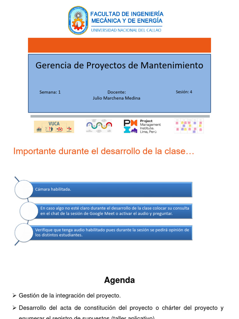 Sesión 4 - Gestión de la Integración del Proyecto | PDF | Gestión de ...