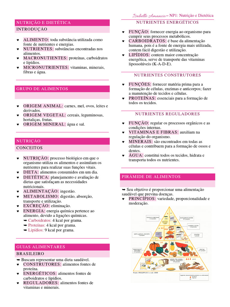 Fundamentos De Nutrição E Dietética Pdf Nutrientes Alimentos