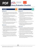 Aasl Standards Evaluation Checklist Color 3