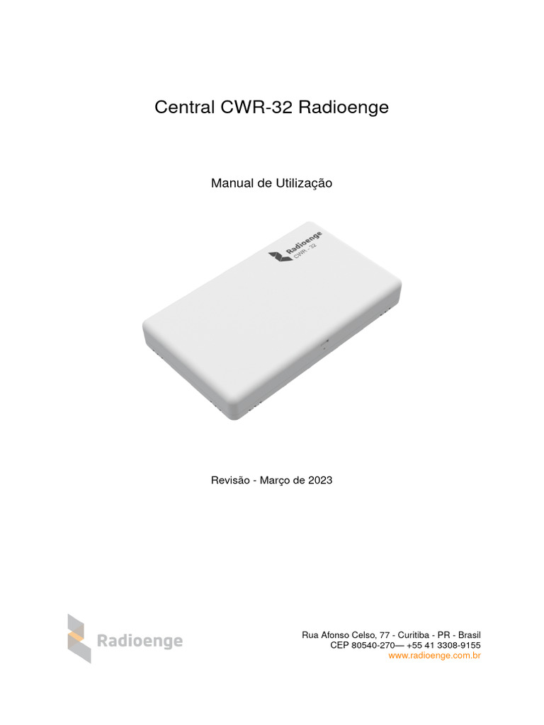 Manual CWR-32 Mar2023 | PDF | Rede de computadores | Endereço de IP