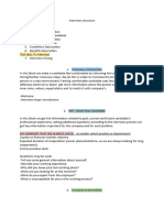 Interview Structure