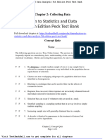 Introduction To Statistics and Data Analysis 5th Edition Peck Test Bank