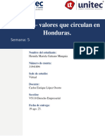 Títulos - Valores Que Circulan en Honduras.: Semana: 5