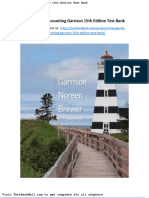 Managerial Accounting Garrison 15th Edition Test Bank
