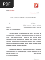 Exemplo de Carta de Pedido de Emprego