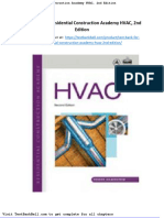 Test Bank For Residential Construction Academy Hvac 2nd Edition