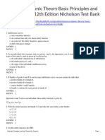 Microeconomic Theory Basic Principles Extensions 12th Edition Nicholson Test Bank