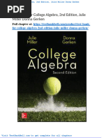 Test Bank For College Algebra 2nd Edition Julie Miller Donna Gerken