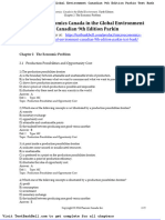 Microeconomics Canada in the Global Environment Canadian 9th Edition Parkin Test Bank