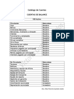 Catálogo de Cuentas y Notas