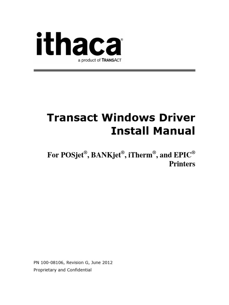 Transact Windows Driver Install Manual RevG | PDF | Windows Registry ...
