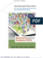 Test Bank For Discovering Computers 2016 1st Edition