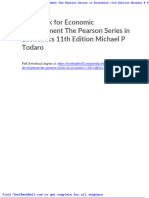 Test Bank For Economic Development The Pearson Series in Economics 11th Edition Michael P Todaro