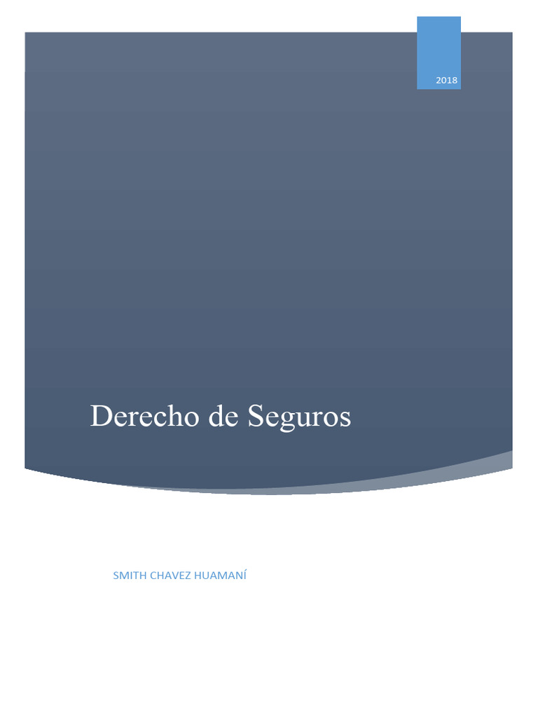 Guía Completa sobre Derecho de Seguros | PDF | Póliza de seguros | Seguro