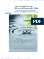 Test Bank For Stress Management For Life A Research Based Experiential Approach 3rd Edition
