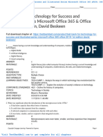 Test Bank For Technology For Success and Illustrated Series Microsoft Office 365 Office 2019 1st Edition David Beskeen