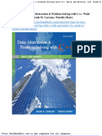 Test Bank For Data Abstraction Problem Solving With C Walls and Mirrors 6 e Frank M Carrano Timothy Henry