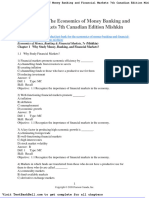 Test Bank For The Economics of Money Banking and Financial Markets 7th Canadian Edition Mishkin