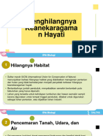 Biologi Pertemuan 3 Menghilangnya Keanekaragaman Hayati