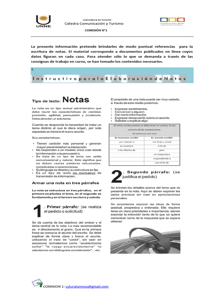 Formato De Notas Formales