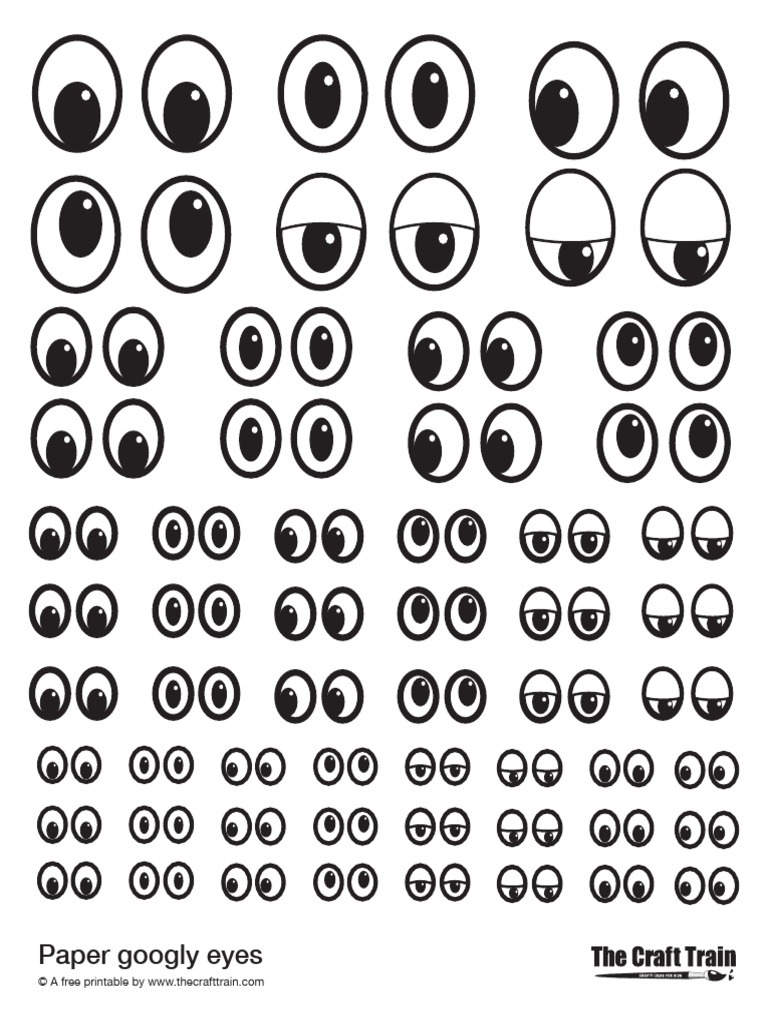 Paper Googly Eyes PDF